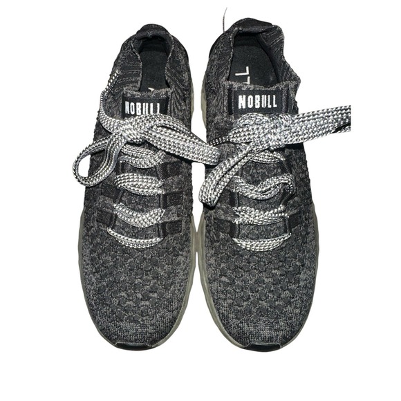NOBULL Shoes - No Bull Diamond Black Ivy Knit Runners Shoes - Women's 6.5 or Men's 5 **EUC**